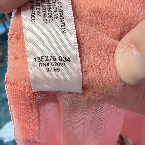 Vintage 1999 Victoria’s Secret Pink Lace Mesh Bustier Garter Top 36B soft girl - Picture 8 of 9